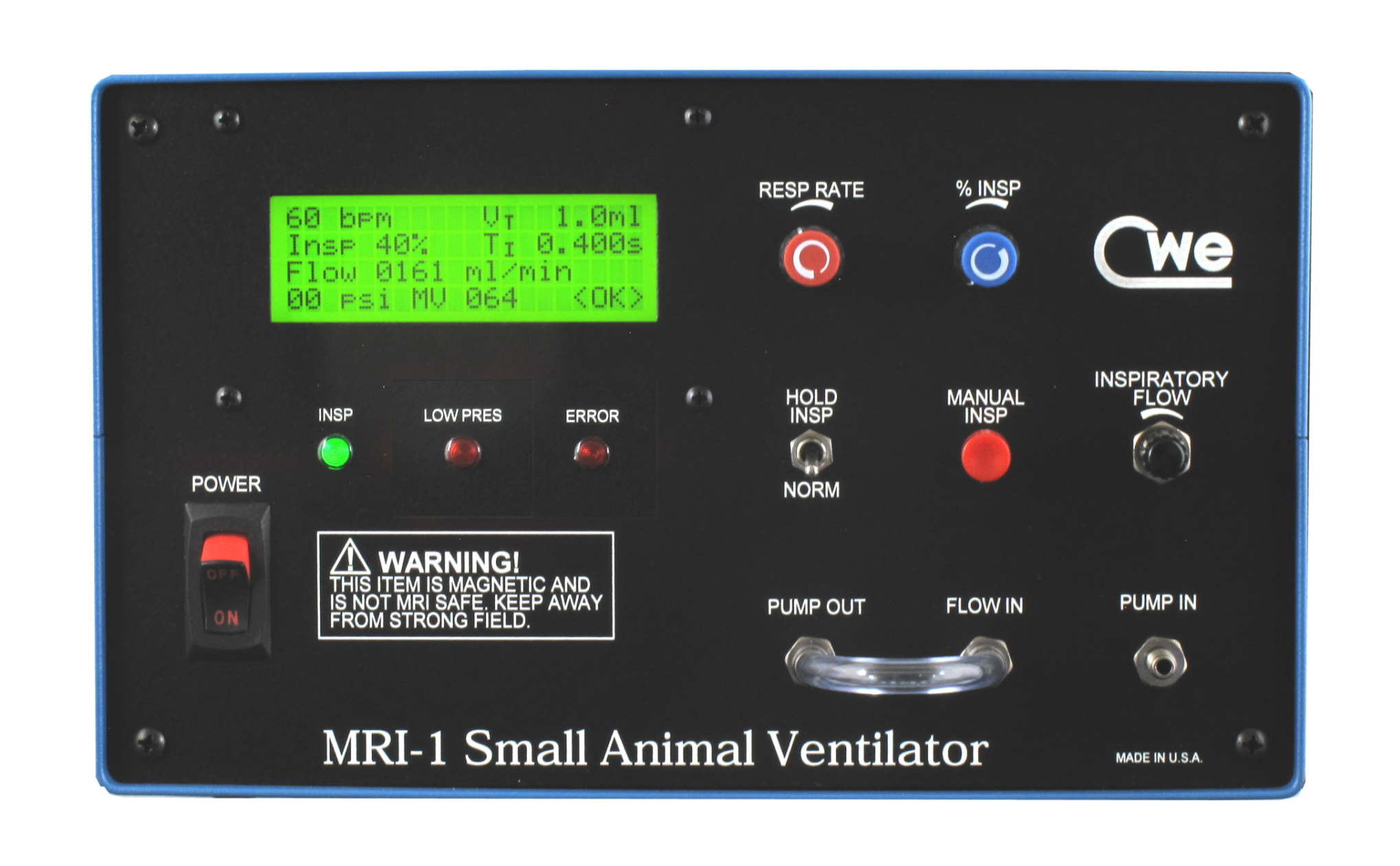 MRI-1 MRI-compatible ventilator MR-compatible ventilator system for imaging applications